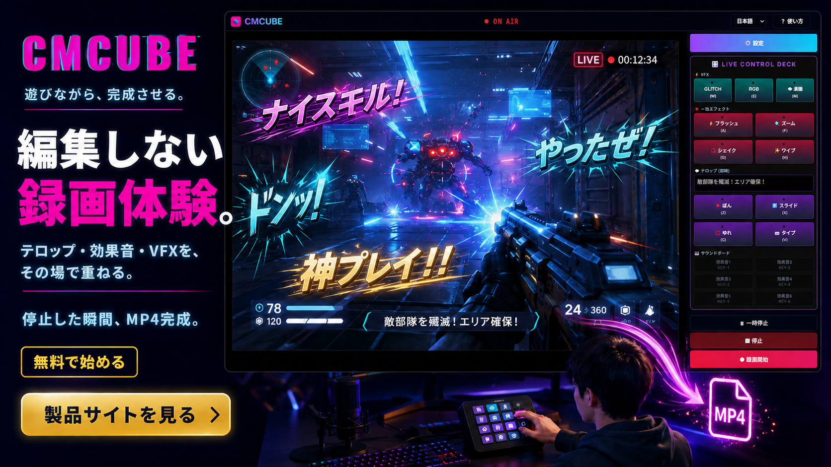 CMCUBE — あなたも一発撮りに挑戦してみない？
